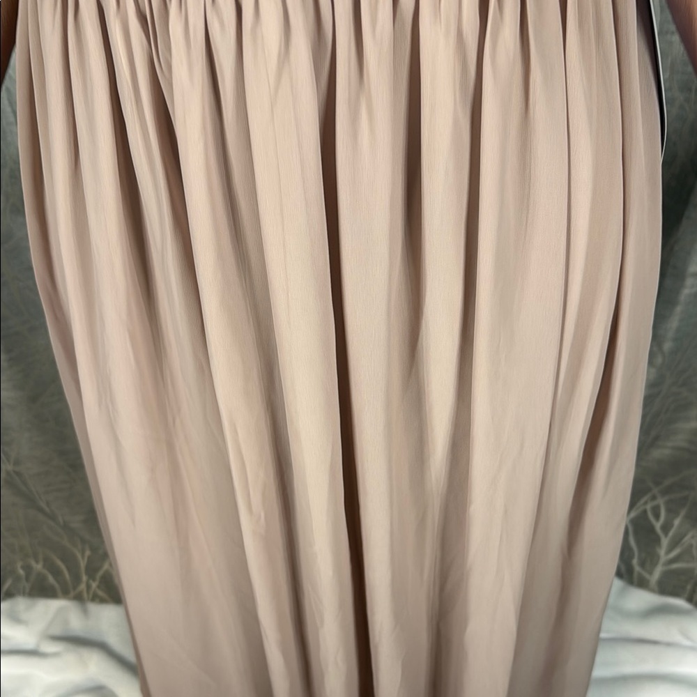 PromGirl Blush Maxi Dress with Sequin Detail Size Large - Picture 5 of 12